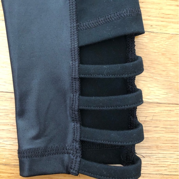 NWOT Justice Faux leather spandex and cotton leggings. - Picture 9 of 9